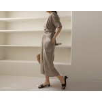 New fashion cotton linen dress