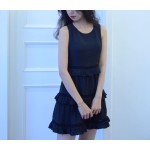 Patchwork cutout dress