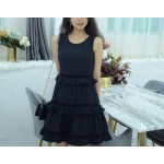 Patchwork cutout dress